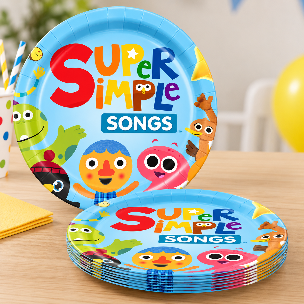 Super Simple Songs Dinner Plates - 10 PK